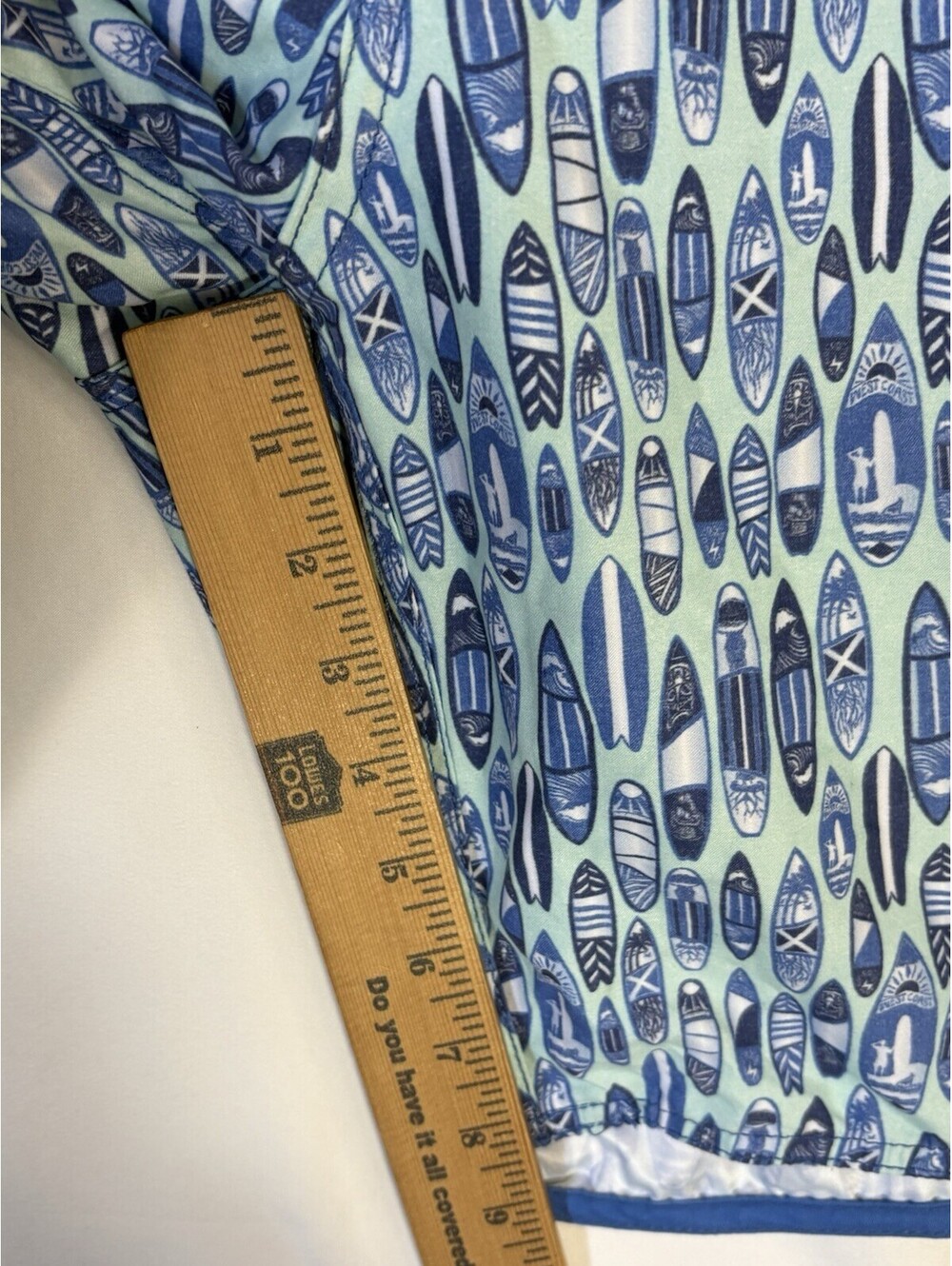 Johnnie-O Board Shorts Mens XL NWT Surfboard Print Swim Trunks West Coast Prep - Picture 5 of 9
